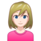 Woman - Light emoji on Emojidex